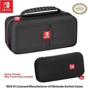 Game Traveler Nintendo Switch Go Play System Case - Switch Case for Switch OLED, or Switch, 2 Cases-In-One, Allows You To Travel With Your Full System or Just the Slim Switch Case, Licensed by