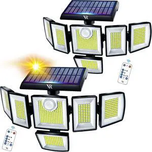 Solar Motion Sensor Flood Lights Outdoor - 496LEDs 3500LM 3 Lighting Modes 3 Levels Brightness, 6 Heads 360° Illumination, IP65 Solar Security Lights,for Porch Yard Patio Garage(2 Packs) Solar Motion Sensor Flood Lights Outdoor - 496LEDs 3500LM 3 Lighting Modes 3 Levels Brightness, 6 Heads 360° Illumination, IP65 Solar Security Lights,for Porch Yard Patio Garage(2 Packs)