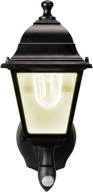 Maxsa 43319 Premium Battery-Powered Motion-Activated Decorative Outdoor Warm White LED Wall Sconce Lighting Fixture, Metal Housing, Black Maxsa 43319 Premium Battery-Powered Motion-Activated Decorative Outdoor Warm White LED Wall Sconce Lighting Fixture, Metal Housing, Black