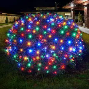 Dirnun Led Christmas Net Lights Outdoor Christmas Lights Multicolor 160LED 5ftx7ft, Waterproof Outdoor Indoor Fairy Mesh Net Light for Xmas Party, Yard, Patio, Trees, Shrubs, Bushes Decorations Dirnun Led Christmas Net Lights Outdoor Christmas Lights Multicolor 160LED 5ftx7ft, Waterproof Outdoor Indoor Fairy Mesh Net Light for Xmas Party, Yard, Patio, Trees, Shrubs, Bushes Decorations