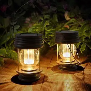 pearlstar Solar Lanterns Outdoor Waterproof Hanging Solar Lights with Handle for Garden Patio Yard Backyard Pathway Porch Driveway Decoration, Outside Table Lamp,2 Pack 5.5" H (Warm White) pearlstar Solar Lanterns Outdoor Waterproof Hanging Solar Lights with Handle for Garden Patio Yard Backyard Pathway Porch Driveway Decoration, Outside Table Lamp,2 Pack 5.5" H (Warm White)
