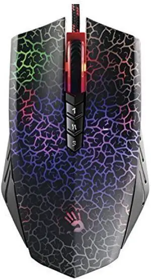 Bloody Optical Gaming Mouse with Light Strike (LK) Switch & Scroll - Fully Programmable and Advance Macros (A70 II)