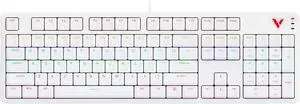 Rapoo V500Pro Full-Size Mechanical Gaming Keyboard, 104 Keys Anti-Ghosting, Customizable Rainbow RGB Backlit, Multimedia Hotkeys, Removable Top Case, USB-C, Heavy Duty, 2024 Edition, Brown Switch