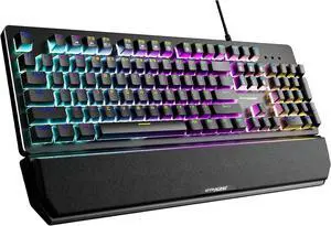 GTRACING Mechanical Gaming Keyboard Typewriter with Wrist Rest, RGB Lighting, Tactile Mechanical Switches, Programmable Macro Keys for Laptop MAC PC Gamer-Blue Switch