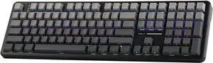EPOMAKER Aula F108 Wireless Gaming Keyboard, Full Size Mechanical Keyboard with 4000mAh Battery, 108 Hot-Swappable and Programmable Keys, RGB Backlight, for Mac/PC/Android (Black Gradient)