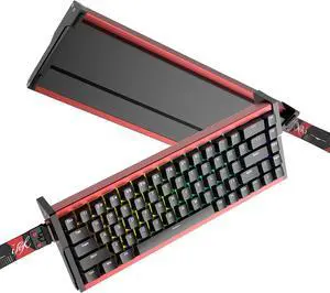 IROK MG68 Rapid Trigger Full Aluminum Alloy Body Magnetic Switch Keyboard, 65% TKL Hot Swapped High Refresh Rate RGB Programmable, Low Latency Wired Gaming Keyboard for Win/Mac Gamer(Black Red)
