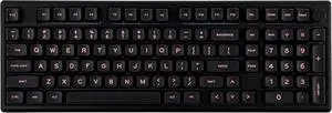 EPOMAKER Galaxy100 QMK/VIA Wireless Gaming Keyboard, Aluminum Shell, Bluetooth/2.4Ghz/USB-C, Pre-Lubed Hot-Swappable Linear Switches, NKRO, RGB Backlit (Black, Marble White Switch)