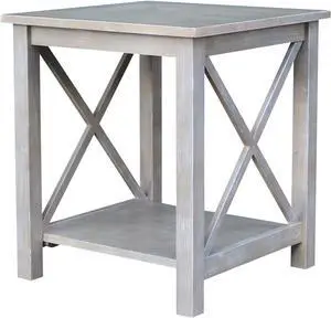 International Concepts Table, Washed Gray Taupe
