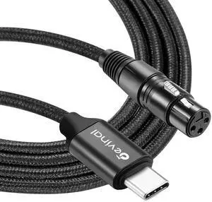 Devinal XLR to USB C Cable, Upgrade USB C Microphone Cable USB Type-C to XLR Female Cord Connector Adapter Compatible with Samsung Google Huawei Xiaomi Smartphone or MacBook 25 FT