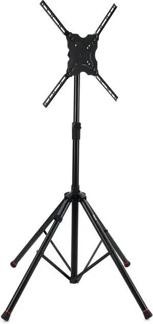Gator Frameworks Deluxe Adjustable Quadpod LCD/LED TV Monitor Stand with Lift Piston, Fits Screens up to 65" (GFW-AV-LCD-25)