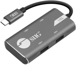 SIIG USB-C Hub, 10Gbps, JU-H40G11-S1 SIIG USB-C Hub, 10Gbps, JU-H40G11-S1