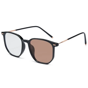 Cyxus Photochromic Blue Light Glasses for Men Women Computer Glasses UV Protection Glasses 8255 (Bright Black Frame White to Brown) Cyxus Photochromic Blue Light Glasses for Men Women Computer Glasses UV Protection Glasses 8255 (Bright Black Frame White to Brown)