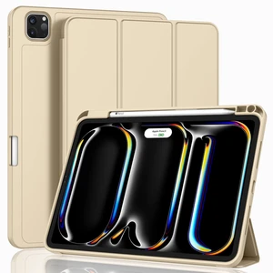 ZryXal iPad Pro 11 Inch Case (M5) 2025/ (M4) 2024 (Model: A2836/A2837/A3006), Trifold Stand Smart Cover with Pencil Holder and Soft TPU Back, Auto Wake/Sleep (Champagne Gold) ZryXal iPad Pro 11 Inch Case (M5) 2025/ (M4) 2024 (Model: A2836/A2837/A3006), Trifold Stand Smart Cover with Pencil Holder and Soft TPU Back, Auto Wake/Sleep (Champagne Gold)