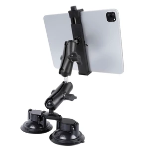 FPN Dual Suction Cup Tablet Mount for Truck/Car, 13.4 Inch Aluminum Arm, 360 Adjustable 2-Stage Tablet Stand Holder, Compatible with iPad Pro/Air/Mini, Galaxy Tab and All 6.5-12.9" Tablets FPN Dual Suction Cup Tablet Mount for Truck/Car, 13.4 Inch Aluminum Arm, 360 Adjustable 2-Stage Tablet Stand Holder, Compatible with iPad Pro/Air/Mini, Galaxy Tab and All 6.5-12.9" Tablets