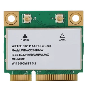 AX210HMW Card, 6E 5G Triple Band Gigabit 6GHz Band PCB Net Card, with Mini PCIE Port, BT5.2 Lightweight Card, Only for WIN10 (64bit) AX210HMW Card, 6E 5G Triple Band Gigabit 6GHz Band PCB Net Card, with Mini PCIE Port, BT5.2 Lightweight Card, Only for WIN10 (64bit)