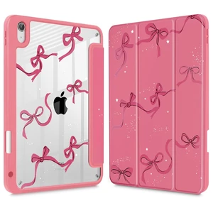 May Chen for iPad (A16) 11th Generation Case 11 Inch 2025, iPad 10th Gen Case 2022 10.9 inch, Built-in Pencil Holder with Shockproof Cover Transparent Back Shell Auto Wake/Sleep, Watermelon red Bow May Chen for iPad (A16) 11th Generation Case 11 Inch 2025, iPad 10th Gen Case 2022 10.9 inch, Built-in Pencil Holder with Shockproof Cover Transparent Back Shell Auto Wake/Sleep, Watermelon red Bow