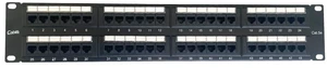 Cablix 48-Port UTP Cat 5E Patch Panel, 110 IDC, Black (No Back Bar) Network Distribution Panel + Inline Coupler CAT 6 RJ45 Connector Cablix 48-Port UTP Cat 5E Patch Panel, 110 IDC, Black (No Back Bar) Network Distribution Panel + Inline Coupler CAT 6 RJ45 Connector