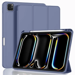 ZryXal iPad Pro 11 Inch Case (M5) 2025/ (M4) 2024 (Model: A2836/A2837/A3006), Trifold Stand Smart Cover with Pencil Holder and Soft TPU Back, Auto Wake/Sleep (Lavender) ZryXal iPad Pro 11 Inch Case (M5) 2025/ (M4) 2024 (Model: A2836/A2837/A3006), Trifold Stand Smart Cover with Pencil Holder and Soft TPU Back, Auto Wake/Sleep (Lavender)