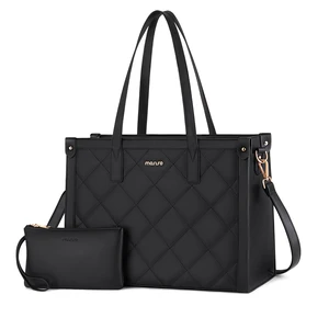 MOSISO Laptop Tote Bag for Women, 15.6 inch PU Leather Work Bag MOSISO Laptop Tote Bag for Women, 15.6 inch PU Leather Work Bag