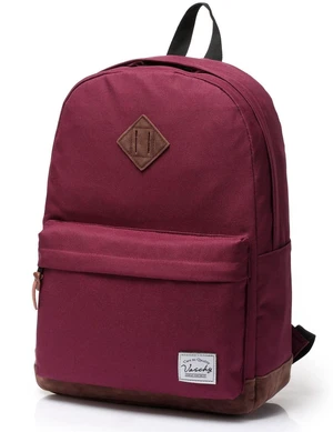 VASCHY Unisex Classic Lightweight Water-resistant Campus School Backpack for Women Travel BackPack Burgundy Fits 15.6Inch Laptop VASCHY Unisex Classic Lightweight Water-resistant Campus School Backpack for Women Travel BackPack Burgundy Fits 15.6Inch Laptop