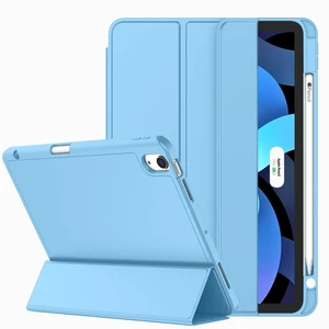 ZryXal iPad Air 11 Inch Case M4 2026/ M3 (2025)/ M2 (2024), iPad Air 5th (2022)/ 4th Generation (2020) 10.9 Inch - Smart Cover with Pencil Holder and Soft TPU Back, Auto Wake/Sleep(Azure Blue) ZryXal iPad Air 11 Inch Case M4 2026/ M3 (2025)/ M2 (2024), iPad Air 5th (2022)/ 4th Generation (2020) 10.9 Inch - Smart Cover with Pencil Holder and Soft TPU Back, Auto Wake/Sleep(Azure Blue)