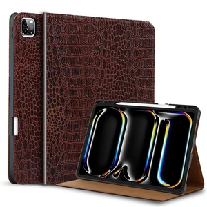 Gexmil Leather Case for iPad Pro 12.9 Inch Case 6th/5th/4th/3rd Generation 2022/2021/2020/2018 with Pencil Holder,Genuine Leather Folio Cover Shockproof Auto Sleep/Wake,Brown Crocodile Gexmil Leather Case for iPad Pro 12.9 Inch Case 6th/5th/4th/3rd Generation 2022/2021/2020/2018 with Pencil Holder,Genuine Leather Folio Cover Shockproof Auto Sleep/Wake,Brown Crocodile