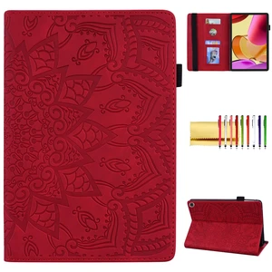 Case for Fire Max 11 (2023), Techcircle Stylish Mandala Embossed PU Leather Folio Stand Soft TPU Back Cover Slim Lightweight Elastic Band Protective Case with Pen Holder & Card Slots, Red Case for Fire Max 11 (2023), Techcircle Stylish Mandala Embossed PU Leather Folio Stand Soft TPU Back Cover Slim Lightweight Elastic Band Protective Case with Pen Holder & Card Slots, Red