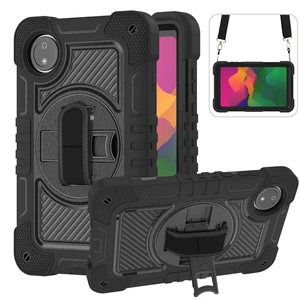 YOUULAR Tablet Case for Xiaomi Redmi Pad SE 8.7/Redmi Pad SE 4G in India, Tablet Shockproof Cover with 360 Rotating Stand and Wrist Strap, Shoulder Strap, Completely Black YOUULAR Tablet Case for Xiaomi Redmi Pad SE 8.7/Redmi Pad SE 4G in India, Tablet Shockproof Cover with 360 Rotating Stand and Wrist Strap, Shoulder Strap, Completely Black