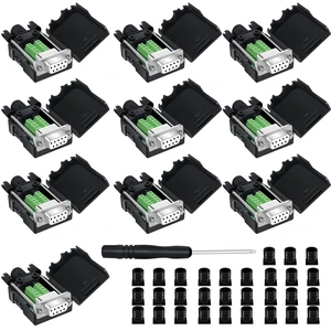 YIOVVOM DB9 Breakout Connector,DB9 Solderless RS232 D-SUB Female Serial Adapters 9-Pin Port White Adapter to Terminal Connector Signal Module with case Set of 10 YIOVVOM DB9 Breakout Connector,DB9 Solderless RS232 D-SUB Female Serial Adapters 9-Pin Port White Adapter to Terminal Connector Signal Module with case Set of 10