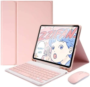 AnMengXinLing Keyboard Case for iPad Pro11 2022/2021 with Mouse Detachable Wireless Keyboard Pencil Holder Slim Smart Cover for iPad Pro 11 inch 4rd Gen/3rd Gen,Pink AnMengXinLing Keyboard Case for iPad Pro11 2022/2021 with Mouse Detachable Wireless Keyboard Pencil Holder Slim Smart Cover for iPad Pro 11 inch 4rd Gen/3rd Gen,Pink