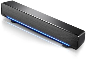Wendry Computer Speakers,3.5mm Computer Sound Bass Surround Sound Box,USB Powered Portable Soundbar with 3D Stereo Sound and LED Breathing Light Wendry Computer Speakers,3.5mm Computer Sound Bass Surround Sound Box,USB Powered Portable Soundbar with 3D Stereo Sound and LED Breathing Light