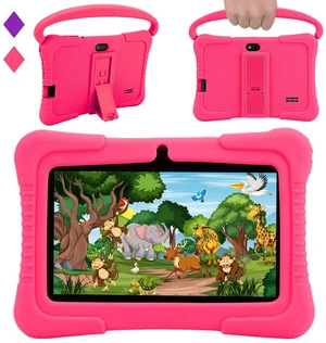 Veidoo Kids 7" Android Tablet PC, 2GB RAM, 32GB ROM, Safety Eye Protection, WiFi, Dual Camera, Games, Parental Control APP, with Silicone Case (Pink) Veidoo Kids 7" Android Tablet PC, 2GB RAM, 32GB ROM, Safety Eye Protection, WiFi, Dual Camera, Games, Parental Control APP, with Silicone Case (Pink)