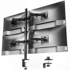 monTEK Quad Monitor Stand for Four 17-32" Screens, 22 lbs Each monTEK Quad Monitor Stand for Four 17-32" Screens, 22 lbs Each