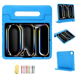 UUcovers Kids Case for iPad Pro 13 inch M5/M4 (2025/2024) with Pencil Holder/Convertible Handle Stand Shockproof Slim Lightweight Cute Soft EVA Heavy Duty Rugged Kickstand Cover for Children, Blue UUcovers Kids Case for iPad Pro 13 inch M5/M4 (2025/2024) with Pencil Holder/Convertible Handle Stand Shockproof Slim Lightweight Cute Soft EVA Heavy Duty Rugged Kickstand Cover for Children, Blue