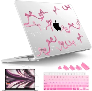 Tuiklol for 2026 2025 2024 2023 MacBook Air 15 inch Case Model M5 A3448 M4 A3241 M3 A3114 M2 A2941 Hard Shell Case for MacBook 15.3'' Cover, Bowknot Tuiklol for 2026 2025 2024 2023 MacBook Air 15 inch Case Model M5 A3448 M4 A3241 M3 A3114 M2 A2941 Hard Shell Case for MacBook 15.3'' Cover, Bowknot