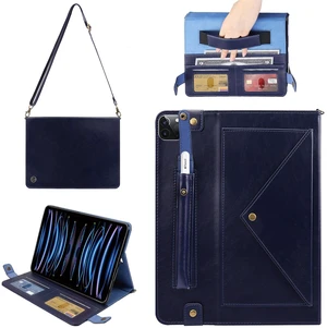 Handbag Case for iPad Pro 11" 2018-2022 / Air 11" 2025 2024 10.9" - Techcircle Folio Stand iPad Crossbody Wallet Case with Pencil Holder, Hand Strap+Shoulder Strap Protective Cover, Navy Handbag Case for iPad Pro 11" 2018-2022 / Air 11" 2025 2024 10.9" - Techcircle Folio Stand iPad Crossbody Wallet Case with Pencil Holder, Hand Strap+Shoulder Strap Protective Cover, Navy