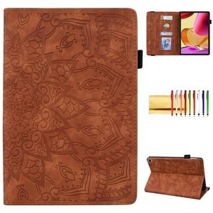 Case for Fire Max 11 (2023), Techcircle Stylish Mandala Embossed PU Leather Folio Stand Soft TPU Back Cover Slim Lightweight Elastic Band Protective Case with Pen Holder & Card Slots, Brown Case for Fire Max 11 (2023), Techcircle Stylish Mandala Embossed PU Leather Folio Stand Soft TPU Back Cover Slim Lightweight Elastic Band Protective Case with Pen Holder & Card Slots, Brown
