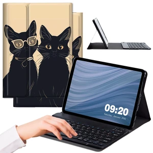 RMJKXQZG for Fire Max 11 Keyboard Case, Strong Magnetic Sealing Leather Cover Detachable Wireless Keyboard for Kindle Fire 11th Generation 2023 Case for Women Men, Cute Black Cat Couple RMJKXQZG for Fire Max 11 Keyboard Case, Strong Magnetic Sealing Leather Cover Detachable Wireless Keyboard for Kindle Fire 11th Generation 2023 Case for Women Men, Cute Black Cat Couple