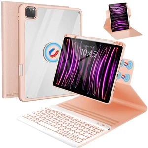 Keyboard Case For iPad Air 11-inch M2 2024/Ipad pro 11/10.9 Inch Air 5th 2022/4th 2020 Case with Keyboard -7 Backlit, 360 Degree Folio Rotatable Magnetic Detachable Cover with Pencil Holder (Pink) Keyboard Case For iPad Air 11-inch M2 2024/Ipad pro 11/10.9 Inch Air 5th 2022/4th 2020 Case with Keyboard -7 Backlit, 360 Degree Folio Rotatable Magnetic Detachable Cover with Pencil Holder (Pink)