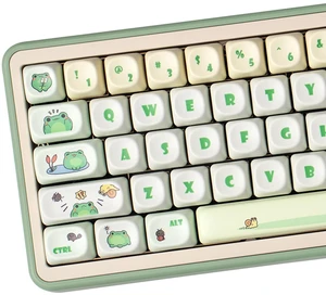 Grenn PBT Keycaps, Moa Profile Keycap, Cute Round Kawaii Keyboard Keycap Grenn PBT Keycaps, Moa Profile Keycap, Cute Round Kawaii Keyboard Keycap