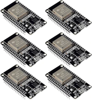 6Pcs ESP32 ESP-WROOM-32 Development Board ESP32S 2.4GHz Dual-Core WiFi Bluetooth Microcontroller 6Pcs ESP32 ESP-WROOM-32 Development Board ESP32S 2.4GHz Dual-Core WiFi Bluetooth Microcontroller