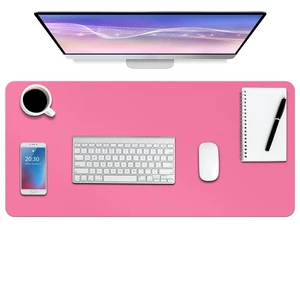 Boutilon Leather Desk Pad Protector,Non-Slip Mouse Pad,Laptop Desk Pad,Office Mouse Mat,Waterproof Leather Desk Blotter,Desk Writing Pad for Office and Home (XXL-Rose Pink,47.2"x 17") Boutilon Leather Desk Pad Protector,Non-Slip Mouse Pad,Laptop Desk Pad,Office Mouse Mat,Waterproof Leather Desk Blotter,Desk Writing Pad for Office and Home (XXL-Rose Pink,47.2"x 17")