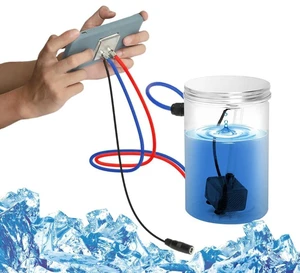 DIY Mobile Phone Cooler for Gaming and Live Streaming,Innovation Highly Efficient Water Cooled Semiconductor Mobile Phone Radiator for Phones Tablets DIY Mobile Phone Cooler for Gaming and Live Streaming,Innovation Highly Efficient Water Cooled Semiconductor Mobile Phone Radiator for Phones Tablets