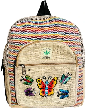 Gurkha Handmade Unique design Himalayan Hemp Cotton Backpack 13 IN Medium Hippie, Festival, Hiking & Tablet Laptop Backpack Bag - Handmade In Mt. Everest Country Nepal Gurkha Handmade Unique design Himalayan Hemp Cotton Backpack 13 IN Medium Hippie, Festival, Hiking & Tablet Laptop Backpack Bag - Handmade In Mt. Everest Country Nepal