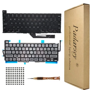 Padarsey Replacement Backlight Backlit Keyboard Compatible with MacBook Pro 16 inch with Touch Bar A2141 Released 2019 US Layout+Keyboard Screws+Screwdriver Padarsey Replacement Backlight Backlit Keyboard Compatible with MacBook Pro 16 inch with Touch Bar A2141 Released 2019 US Layout+Keyboard Screws+Screwdriver
