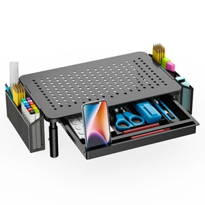 WALI Computer Monitor Stand with Storage and Pen Holder WALI Computer Monitor Stand with Storage and Pen Holder