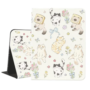 JOYLAND Cute Kitten Case for iPad Air 13" M4/M3/M2(2026/2025/2024)/ iPad Pro 12.9"(2018-2022) with Pencil Holder Multi-Angle Viewing Folio Stand Cover Textured Leather Tablet Cover Auto Sleep/Wake JOYLAND Cute Kitten Case for iPad Air 13" M4/M3/M2(2026/2025/2024)/ iPad Pro 12.9"(2018-2022) with Pencil Holder Multi-Angle Viewing Folio Stand Cover Textured Leather Tablet Cover Auto Sleep/Wake