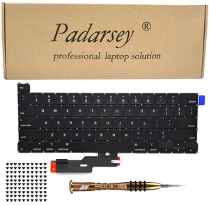 Padarsey Replacement Keyboard Compatible with MacBook Pro 13 inch A2289 Released 2020 US Layout+Keyboard Screws+Screwdriver Padarsey Replacement Keyboard Compatible with MacBook Pro 13 inch A2289 Released 2020 US Layout+Keyboard Screws+Screwdriver