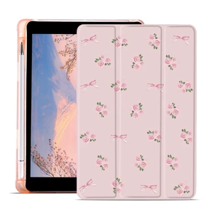JOYLAND Cute Flower Bowknot Case for iPad A16 11th Generation 2025 11"/iPad 10th Generation 2022 10.9" with Pencil Holder Aesthetic Floral Pink Girly Cover Auto Wake/Sleep Foldable Shockproof Case JOYLAND Cute Flower Bowknot Case for iPad A16 11th Generation 2025 11"/iPad 10th Generation 2022 10.9" with Pencil Holder Aesthetic Floral Pink Girly Cover Auto Wake/Sleep Foldable Shockproof Case