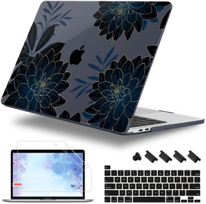 Lepeoac Case for MacBook Pro 13 inch Case M2 2022-2016 A2338 M1 A2251 A2289 A2159 A1989 A1708 A1706, Plastic Hard Shell + Keyboard Cover + Dust Plug, Flower Dahlia Lepeoac Case for MacBook Pro 13 inch Case M2 2022-2016 A2338 M1 A2251 A2289 A2159 A1989 A1708 A1706, Plastic Hard Shell + Keyboard Cover + Dust Plug, Flower Dahlia
